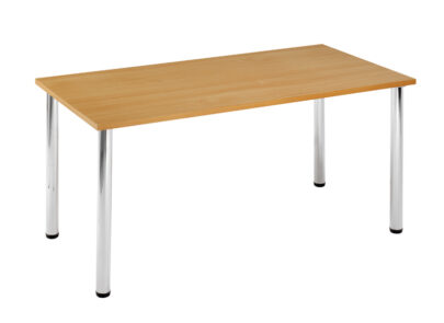 Rectangular Chrome Leg Table