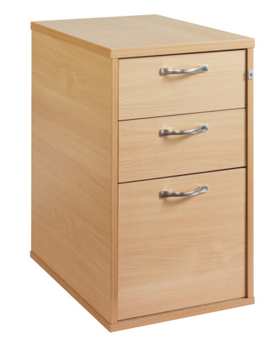 800 Deep Desk high pedestal - silver handle