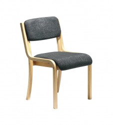 Prague Wood frame Stack Chair No arms