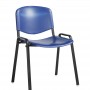 Taurus Plastic Black Frame Stacking Chair