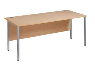 Straight H frame desk