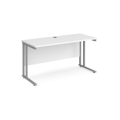 Straight Cantilever frame desk 600mm Deep