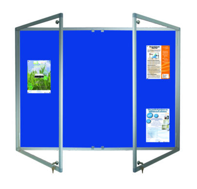 Glazed Lockable Noticeboard - Double Door
