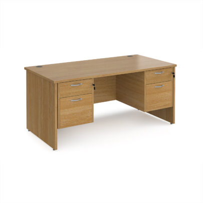 Straight Desks with 2 x Two Drawer Pedestals