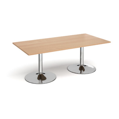 Trumpet Base Rectangular Boardroom Tables